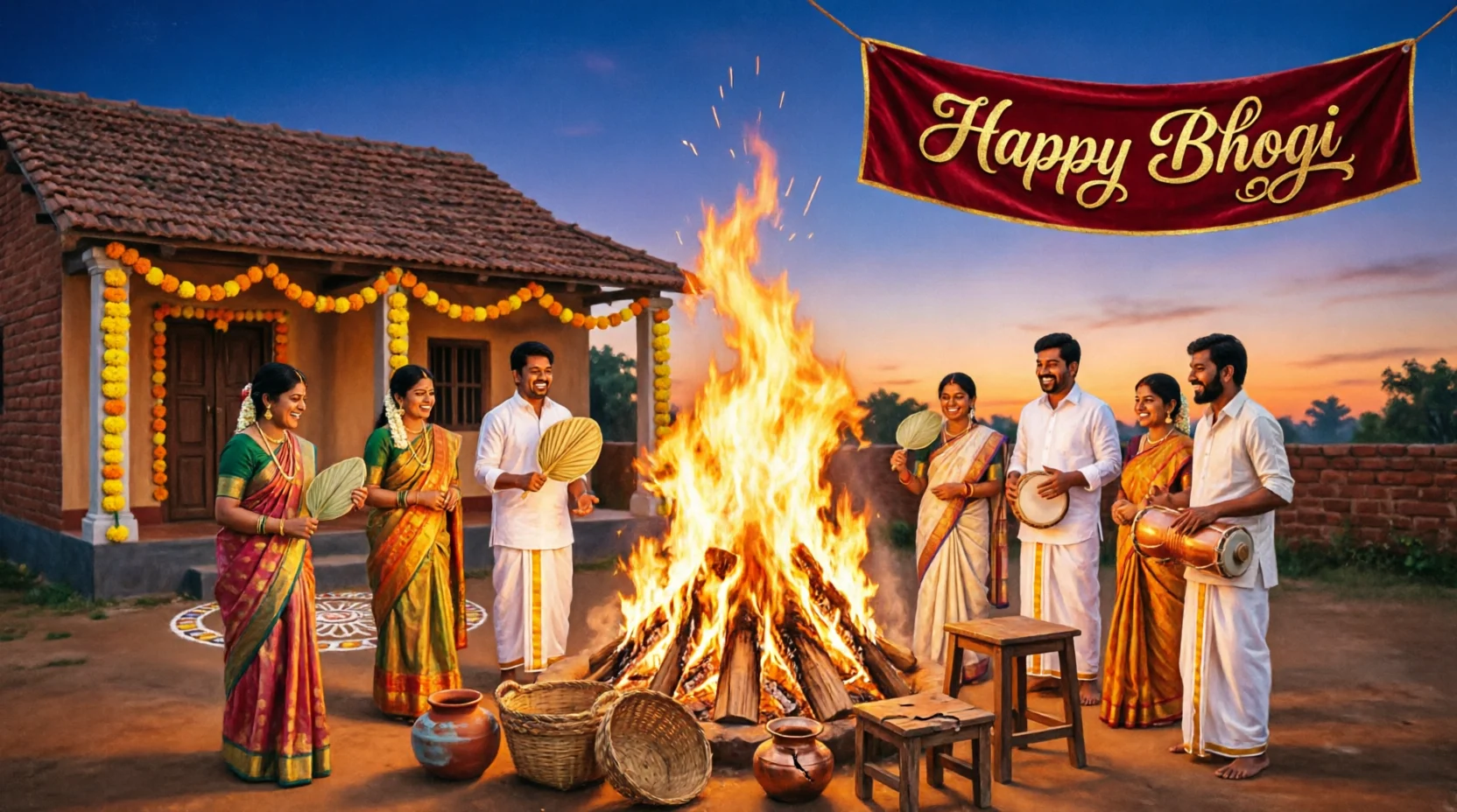 Happy Bhogi Wishes