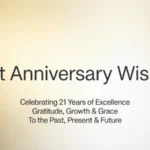21st Anniversary Wishes