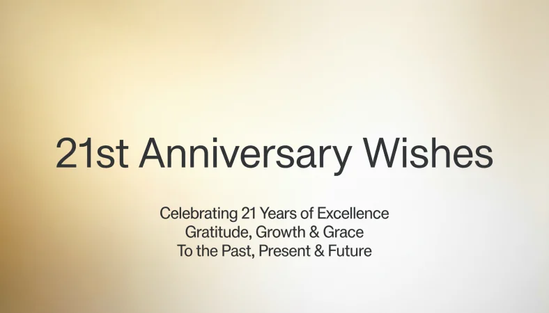 21st Anniversary Wishes