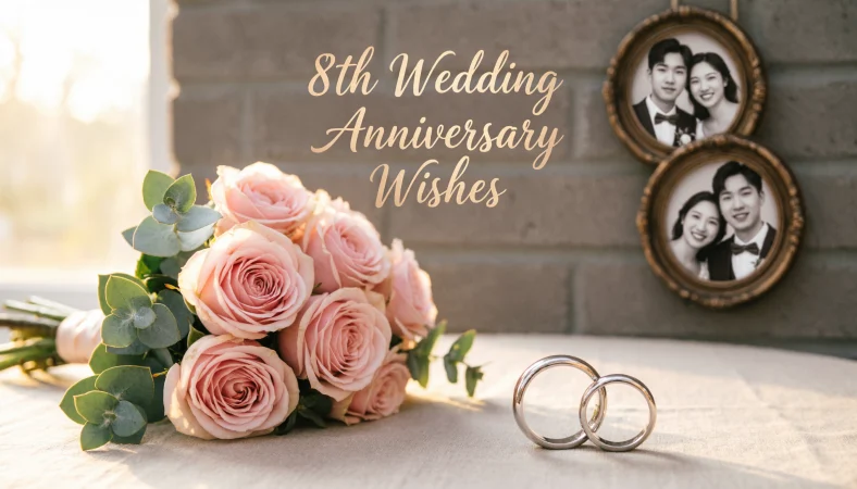 8th Wedding Anniversary Wishes