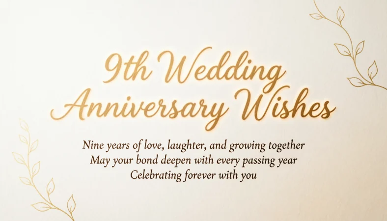 9th Wedding Anniversary Wishes