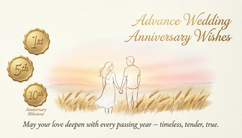 Advance Wedding Anniversary Wishes