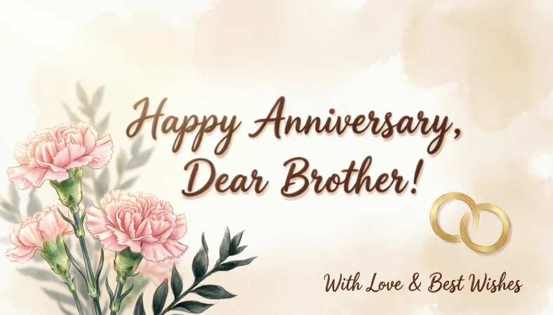 Anniversary Wishes for Brother